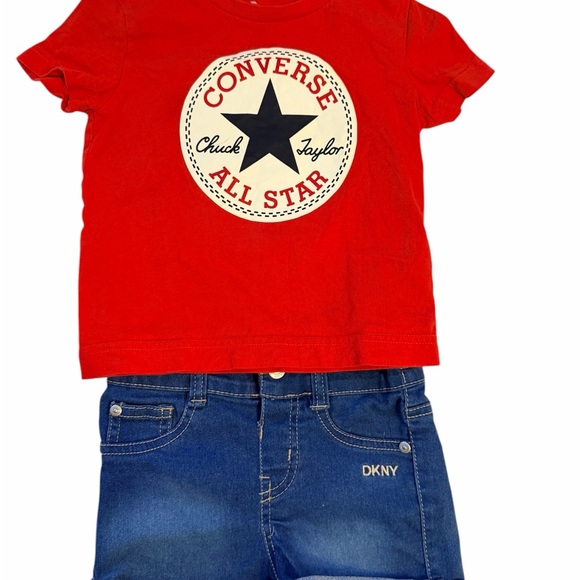 Toddler Girl bundle 3x$20 Authentic Converse, Tommy Hilfiger & DKNY (2T–3T) - Picture 10 of 11